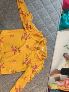 Floral Yellow Top