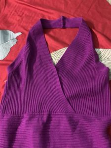 Purple Halter Top