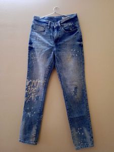 Distressed Denim Jeans