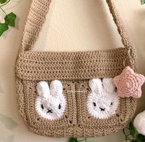 Crochet Miffy Messenger Bag