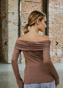 Elegant Off-Shoulder Long Sleeve Top