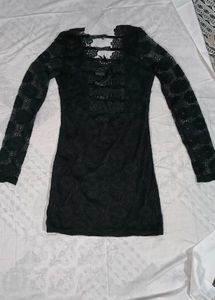 Elegant Black Lace Dress