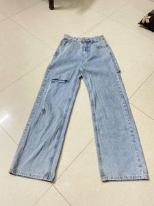 Y2k Pintresty Ripped Knee Jeans