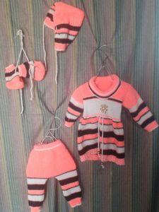 Knitted Baby Outfit Set