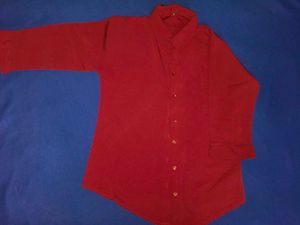 Burgundy Button-Down Shirt