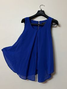 Blue Sleeveless Top