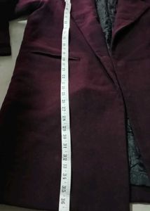last price/ heavy Burgundy Trench Coat 36-40✓