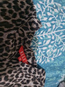 Leapord Sheer Shirt