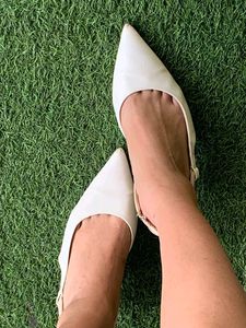Zara White Heels