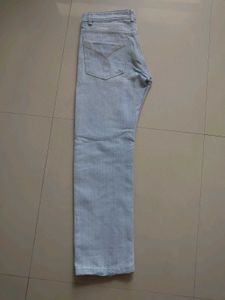 Light Wash Straight Baggy Denim Jeans (Size-30)