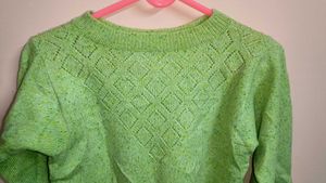 Unique Green Knit Top