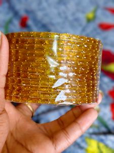 Raindrop crystal glass bangles
