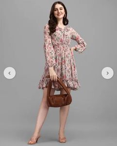 Floral Print Mini Dress