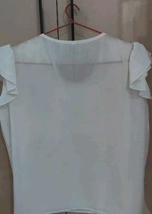 White Beaded Top