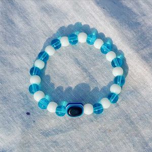 New Handmade Set Of 5 Evil Eye Bead Bracelets