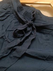 Cute Blue Tie Waist Shorts