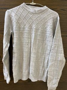 Grey Woolen Pullover From Kashmir