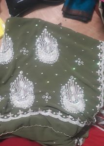 Green Color Saree