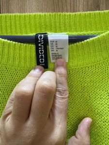 new oversized Neon Green H&amp;M sweater (b1g1)