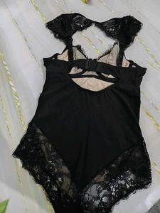 (1003)Black Lace Bodysuit