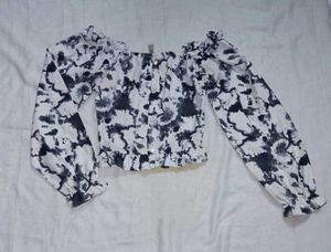 Floral Print Crop Top