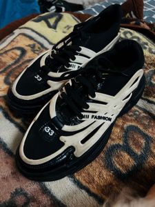 Black Chunky Shoes For Men