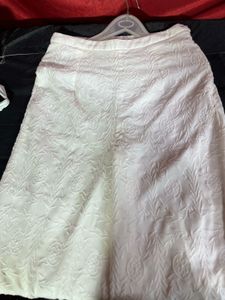 Embroidered White Palazzos