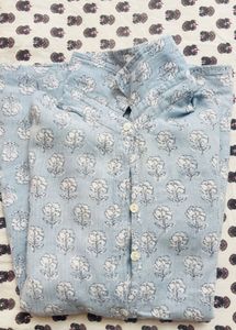 indigo Print kurti