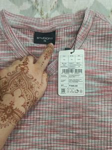 Striped V-Neck T-Shirt