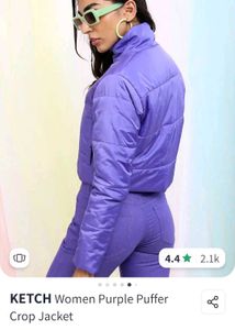 Ketch Purple Puffer Jacket