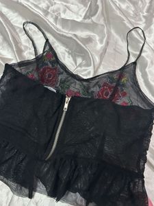 Floral Embroidered Cami Top