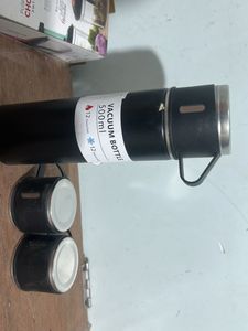stainless steal bottel with 2 cup