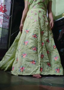 Full Heavy Embroidered Gown