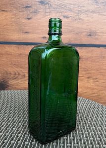 Vintage Green Glass Bottle