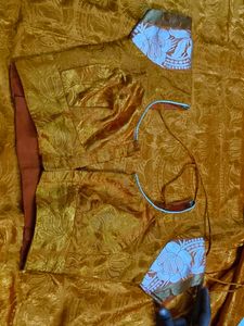 Elegant Orange Banarasi Saree