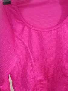 Magenta Pink Stretchable Blouse