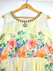 Lime Green Floral Gowns (Women&#39;s)