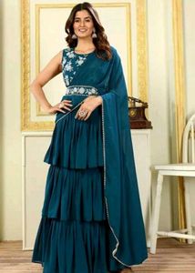 beautiful lehenga saree😍💗