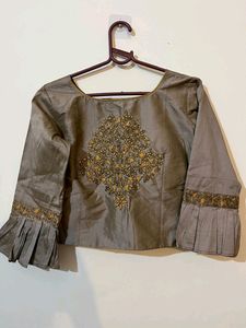 Silk blend blouse