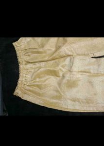 Party Wear Suit Pink And Golden