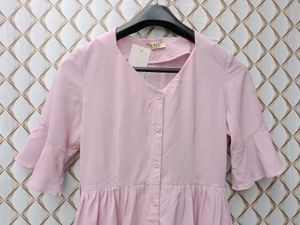 New With Tag Korean Lavander Cute Midi Dress