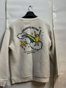 vintage Cream Embroidered Sweatshirt