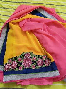 Designer Multicolor Shading All Over Embroidery Sa