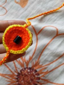 Handmade Crochet Pin - Bright &amp; Unique