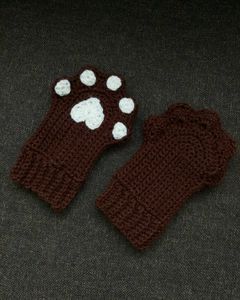 Crochet Paw Gloves 🐾