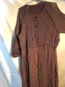 Vintage Polka Dot Midi Dress