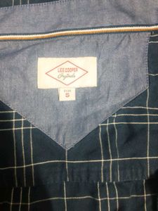 Blue Checked Button-Down Shirt