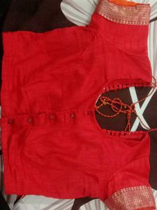 Red Readymade Blouse