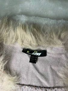 Vintage Fur Trim Cardigan