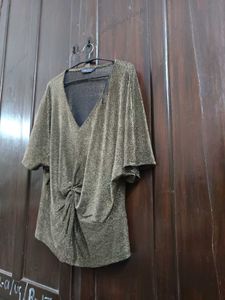Gold Metallic Party Top – Marks &amp; Spencer